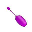 Pretty Love Abner Smartphone Control Bluetooth Egg in vibrant purple, designed for discreet pleasure and smartphone control.