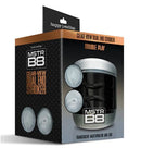 MSTR B8 Clear View Dual End Stroker Double Play packaging featuring dual entry and translucent design.