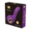 Duchess Tapping Vibe in Purple, luxurious G-spot vibrator packaging from the Noire Collection.