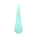 Lelo Dot Elliptical Clitoral Stimulator Aqua in aqua color with ergonomic design for enhanced pleasure.