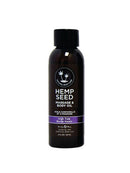 Earthly Body Massage Oil High Tide 2 Oz in a sleek bottle, perfect for soothing massages and skincare.