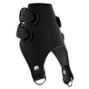 Strict Leather Double Weight Ball Stretcher adjustable leather cuff with D-rings for scrotal stretching.