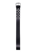 Edge Leather Belt Spanker Black features sturdy leather with studs for impact play.