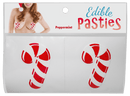 Edible Peppermint Pasties designed to resemble candy canes for festive fun and flirty indulgence.