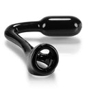 Oxballs Ass X Asslock Atomic Jock Butt Plug Black for hands-free fullness and snug locking effect.