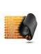 M Elite Platinum Wrapt Black versatile stroker with ribbed interior, realistic feel, USB rechargeable, waterproof, and squeezable design