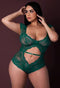 CUTOUT ROMPER EMERALD 2XL-0
