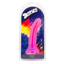 Besties Sparkle Collection Emit Dildo in pink packaging with vibrant colors, showcasing its unique design and appeal.