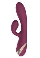 Envy Inflatable Vibrator in Purple showcasing dual vibrating zones and inflatable head for customized pleasure.