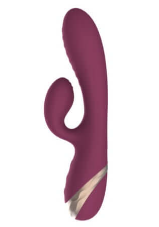Envy Inflatable Vibrator in Purple showcasing dual vibrating zones and inflatable head for customized pleasure.