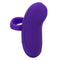 Purple Envy Rolling Ball Massager with rippled texture and ring-style handle for secure grip.