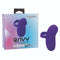 Envy Rolling Ball Massager in purple with packaging box displaying product features
