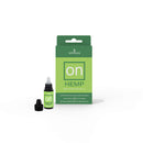Sensuva On Hemp Infused Arousal Oil 0.17 Fl Oz in a green bottle with packaging on a white background.