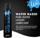 Wet Original Water Based Lubricant 1 Fl Oz bottle featuring a sleek design and luxurious formula.
