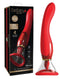 Fantasy For Her 24K Gold Luxury Edition pleasure device, red silicone, with box displaying free travel bag and 4 powerful motors.