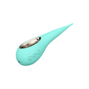 Lelo Dot Elliptical Clitoral Stimulator Aqua in aqua color, featuring smooth figure-eight motion technology.