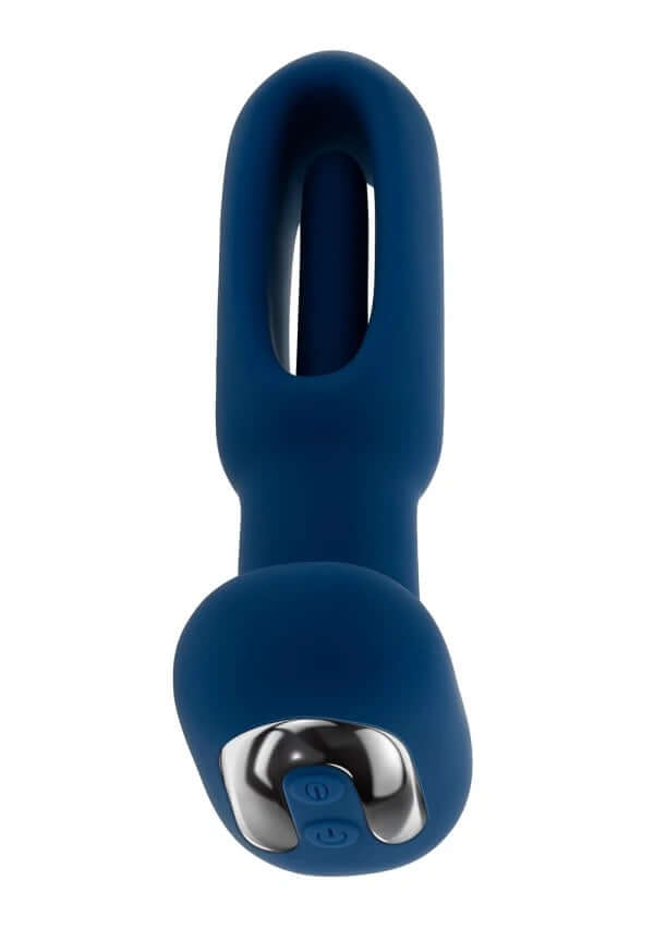 Evolved The Flapper Dual-Action Vibrator in deep blue with 10-speed flapping and vibrating features