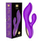 Flaunt Ultra Rabbit Purple vibrator with dual-action zones and 12 vibration settings, elegant design in waterproof material.