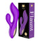 Flaunt Ultra Rabbit Purple dual-action vibrator with packaging, featuring 12 vibration modes for ultimate pleasure.
