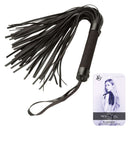 Nocturnal™ Collection Flogger with sturdy handle for sensory play, suitable for newcomers and enthusiasts, packaging shown.