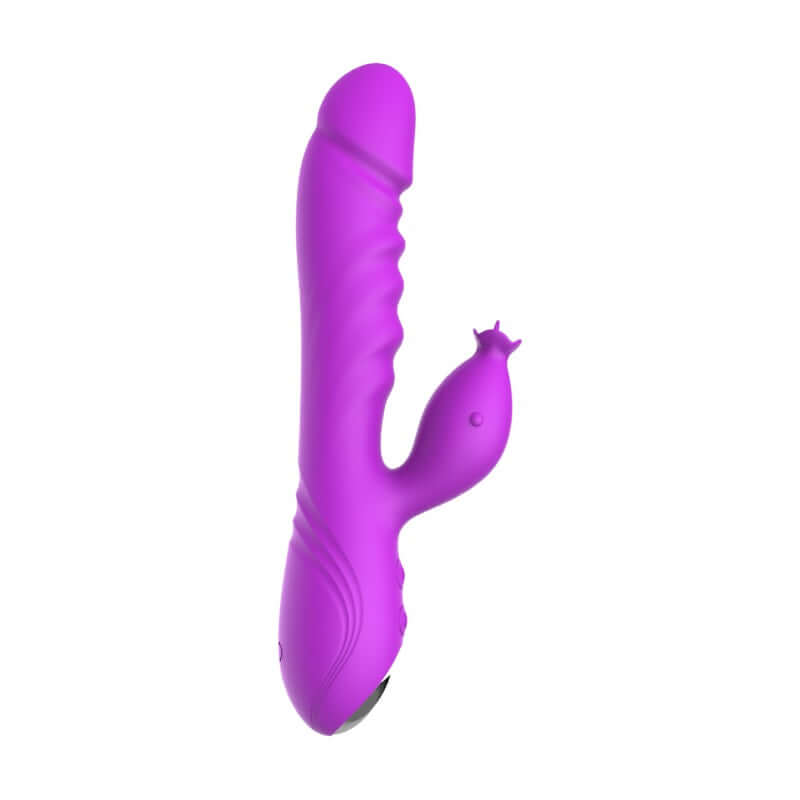 Red Queen Premium Rabbit Vibe in Purple with dual-vibration motors and external stimulator for ultimate pleasure.