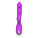 Purple Red Queen Premium Rabbit Vibe with dual-vibration shaft and external stimulator for ultimate pleasure.