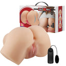 Hailey Realistic Vagina and Ass Vibrator Light dual-entry masturbator for lifelike pleasure.