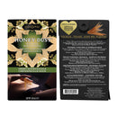 Kama Sutra Honey Dust Sweet Honeysuckle Body Powder 1 Oz packaging featuring kissable body powder and feather applicator.