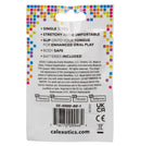 CalExotics Foil Pack Vibrating Tongue Teaser Pink packaging featuring product details and usage instructions.