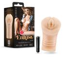 EnLust Georgia Male Masturbator with Bullet Vibrator packaging and product image displaying realistic design and features.