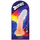 Besties Sparkle Collection Gleam Dildo in colorful packaging showcasing its smooth design and shimmering finish.