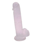 Glitter Realistic Dildo 8.5 inches featuring a translucent design with glitter accents for a unique aesthetic.