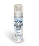 Good Clean Fun Foaming Toy Cleaner 2.75 Oz bottle with a pump for easy use and hygiene.