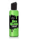 Green bottle of Sex Slime water-based lubricant, 2 oz, intense pleasure, easy application, by Little Genie Productions LLC.