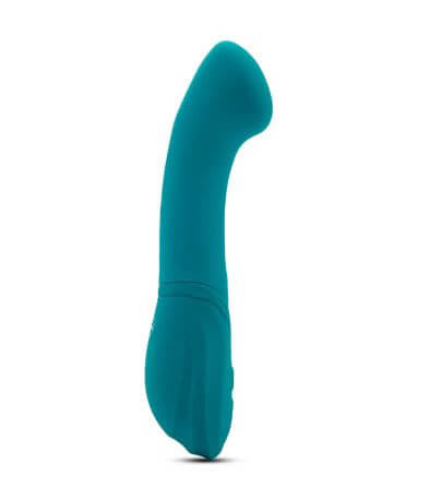 Sensuelle Luna Velvet Touch Vibe in Emerald Green, luxury liquid silicone, angled head, 20 vibration settings, XLR8 Turbo Boost