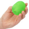 Hand holding Pop Sock! Textured Green Reversible Stroker for versatile dual sensation pleasure.