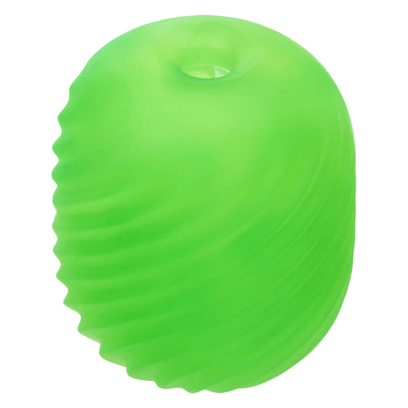 Pop Sock! Textured Green Reversible Stroker - Dual Sensation Masturbator