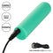 Turbo Buzz™ Rounded Bullet Green - Powerful, Compact, Body-Safe Stimulator with USB Charging Cord Included