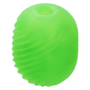 Pop Sock! Textured Green Reversible Stroker – Versatile, dual-sensation masturbator in bright green.