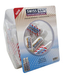 Swiss Navy Chocolate and Peppermint Lube 50 Piece Fishbowl with water-based flavored lubricants.