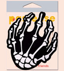 Pastease Skeleton Hands Glow-in-the-Dark Pasties for Halloween fun and flirty accessory in packaging