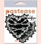 Barbed Wire Heart Pasties Reflective Nipple Covers by Pastease in packaging