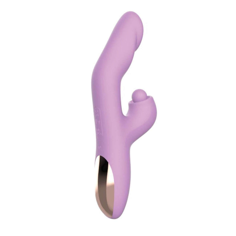 Goddess Heat-Up Tapping Massager Lavender - Dual Stimulator with Heating and Tapping Functions