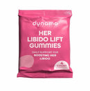 Her Libido Lift 2 Serving Gummies packaging for boosting women's libido and daily support from Dynamo Wellness.