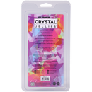 Crystal Jellies Novice Pop Plug 4 Inch Teal packaging with features and dimensions for beginner-friendly anal play.