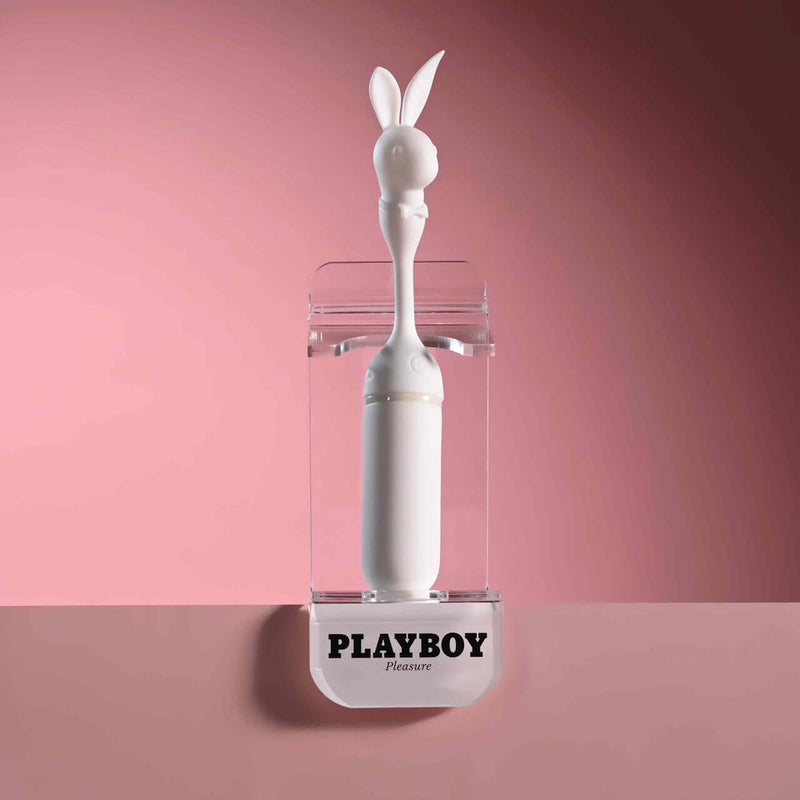 Playboy Lucky Charm Light Up Vibrator White Playboy Lucky Charm Light Up Vibrator White