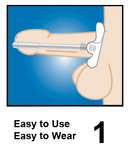 Size Matters Deluxe Penile Aide Penis Extender System illustration showing easy-to-use design.