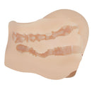Mila Realistic Vagina and Ass Vibrating Masturbator Light detailed view showing lifelike entries for adult pleasure.