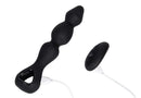 Hudson rechargeable silicone anal plug with remote control, featuring triple beads for prostate stimulation and 10 vibration modes.