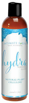 Intimate Earth Hydra Organic Water Based Glide Lubricant 8 oz with natural plant cellulose, moisturizing aloe for intimate pleasure.